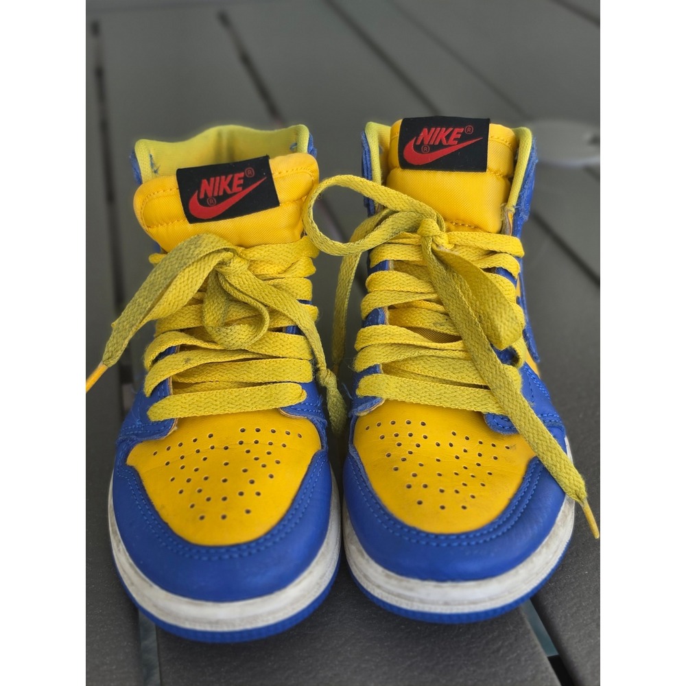 Nike Air Jordan 1 Retro High OG Laney Varsity Royal Yellow FD2597-700 Kids 11.5C